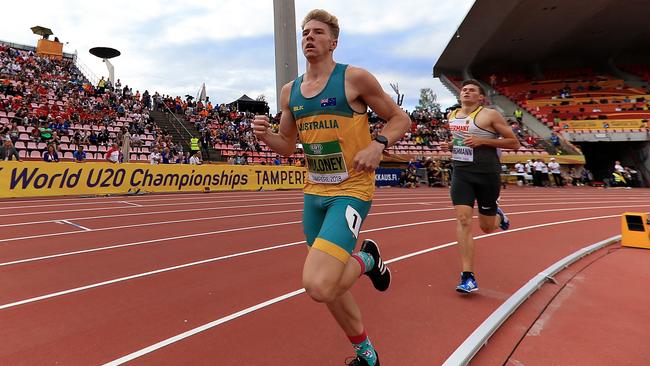 Ashley Moloney in action. (Photo by Stephen Pond/Getty Images for IAAF)