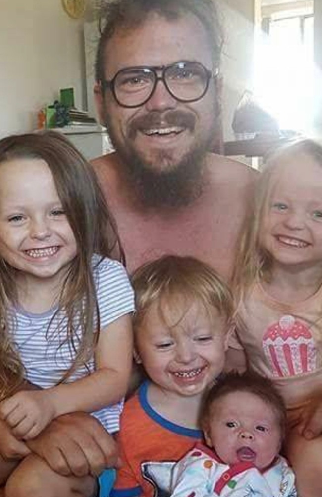 The children with their father James McLeod. Picture: Facebook