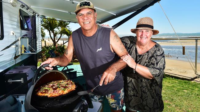 Pete and Laurel Clothier pictured at Rollingstone Beach Front Resort. Picture: Shae Beplate.