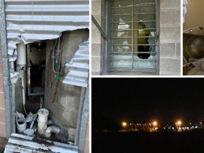 Damage caused to the Capricornia Correctional Centre during the October 2021 riots.