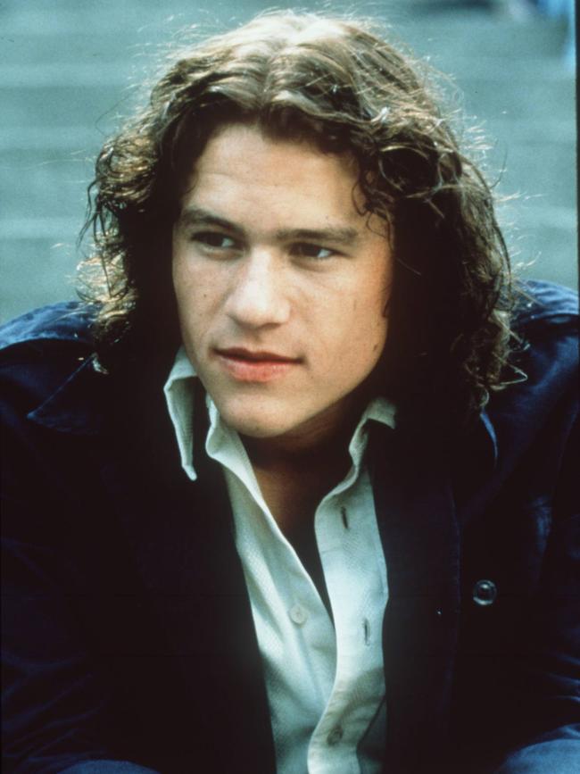 Actor Heath Ledger in scene from film '10 Things I Hate About You'.