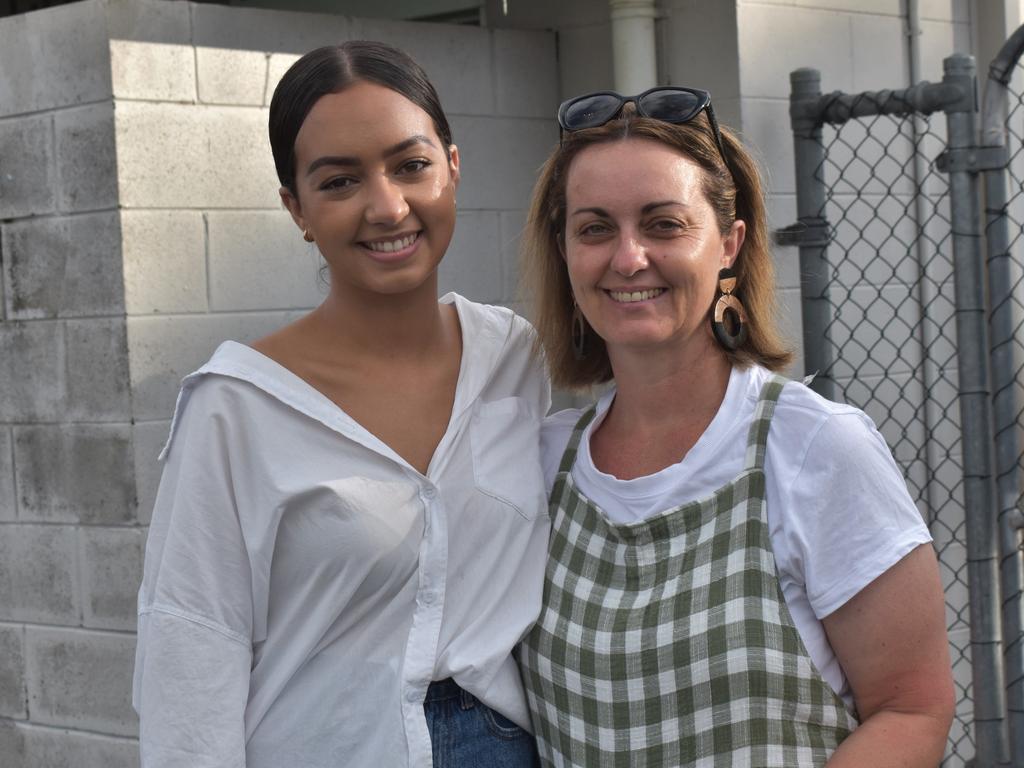 Tanisha Munns and Kim Munns at the Capras menâ&#128;&#153;s and womenâ&#128;&#153;s season openers at Browne Park, Rockhampton, on March 11, 2023.