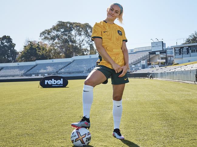 Ellie Carpenter is counting down the FIFA Women's World Cup. Photo: supplied Rebel Sport/NIke