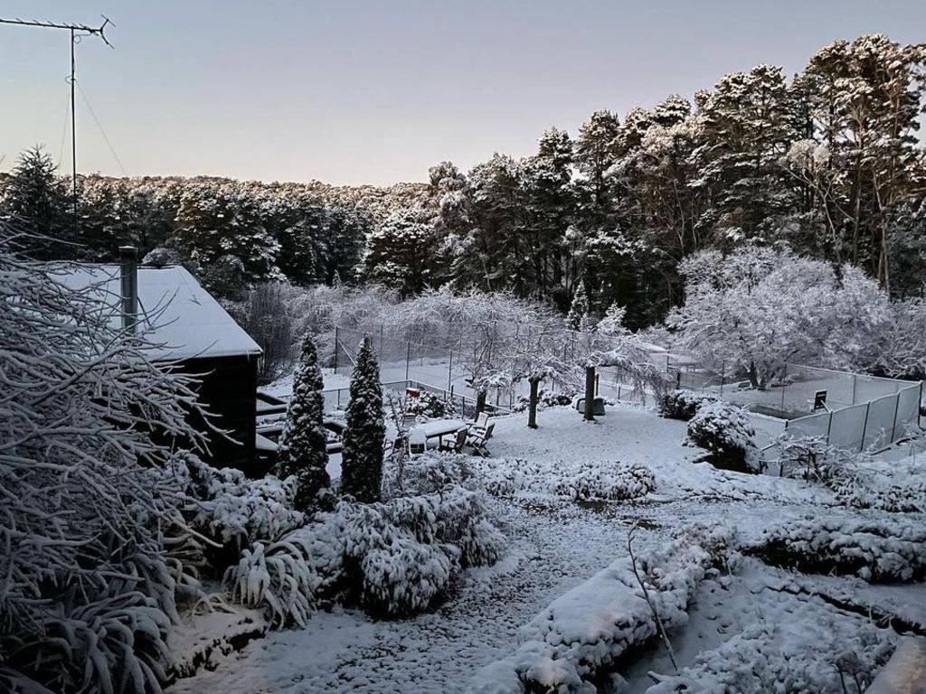 The White Barn in the Blue Mountains shared this picture of the snow covered barn. ,