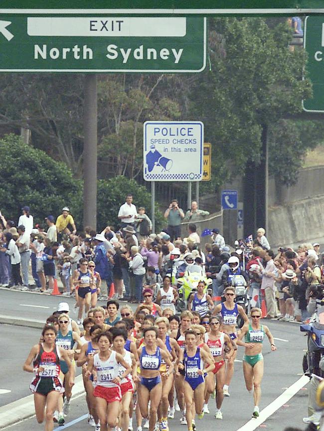 Competitors had to run all the way to Olympic Park.