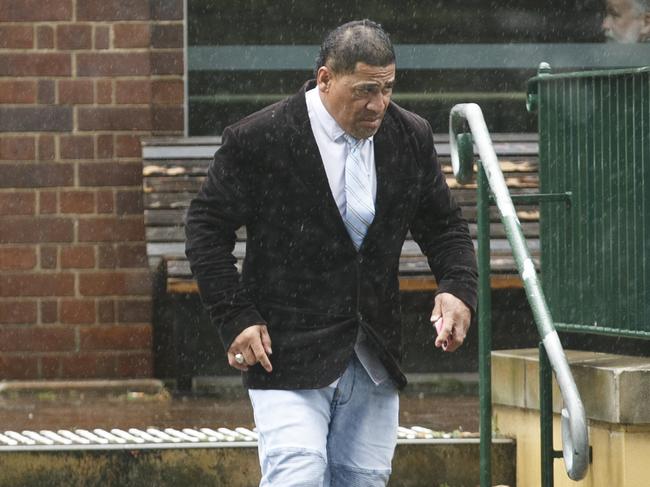 John Hopoate coming out of Manly Court on Wednesday. Picture: AAP