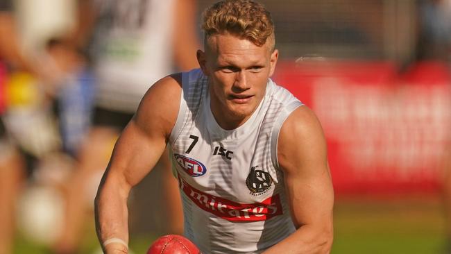 Adam Treloar’s future at Collingwood is uncertain. Picture: Getty Images