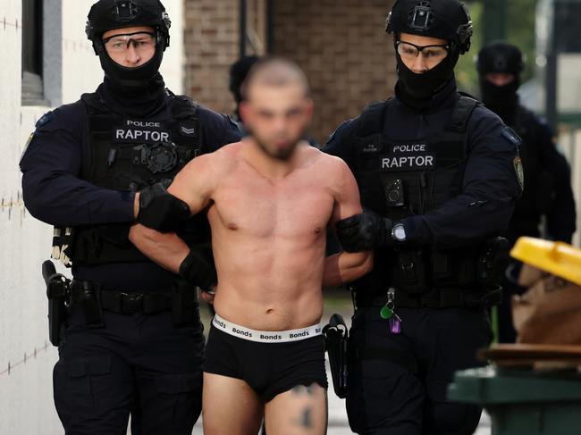 Task force Erebus NSW Police Force. 18 arrested and 29 search warrants executed during coordinated takedown of south-west Sydney organised crime network. Picture: NSW Police