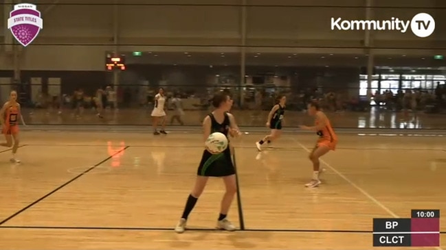 Replay: Netball Queensland State Age Titles - Carina Leagues Club Tigers v Barastoc Panthers (U16)