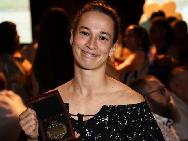 Nightcliff Dragons Rhiannon Fecht won the Gaynor Maggs Medal. Photo: NRL NT