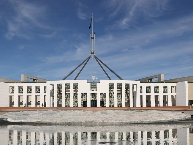 CANBERRA, AUSTRALIA - NewsWire Photos, AUGUST, 19, 2021: Parliament House during the  Covid-19 lockdown  in Canberra.Picture: NCA NewsWire/Gary Ramage