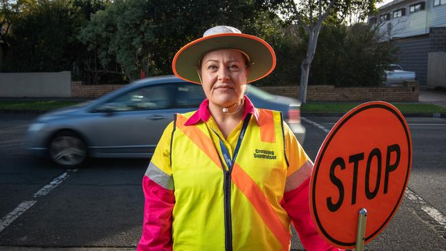 School crossing supervisor Jade Szaran. Picture: Brad Fleet