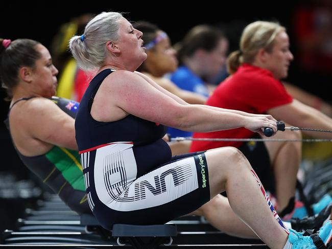 Competetors race in the Women's IR6 Four Minute Endurance during Indoor Rowing. Picture: Mark Metcalfe/Getty Images for The Invictus Games Foundation