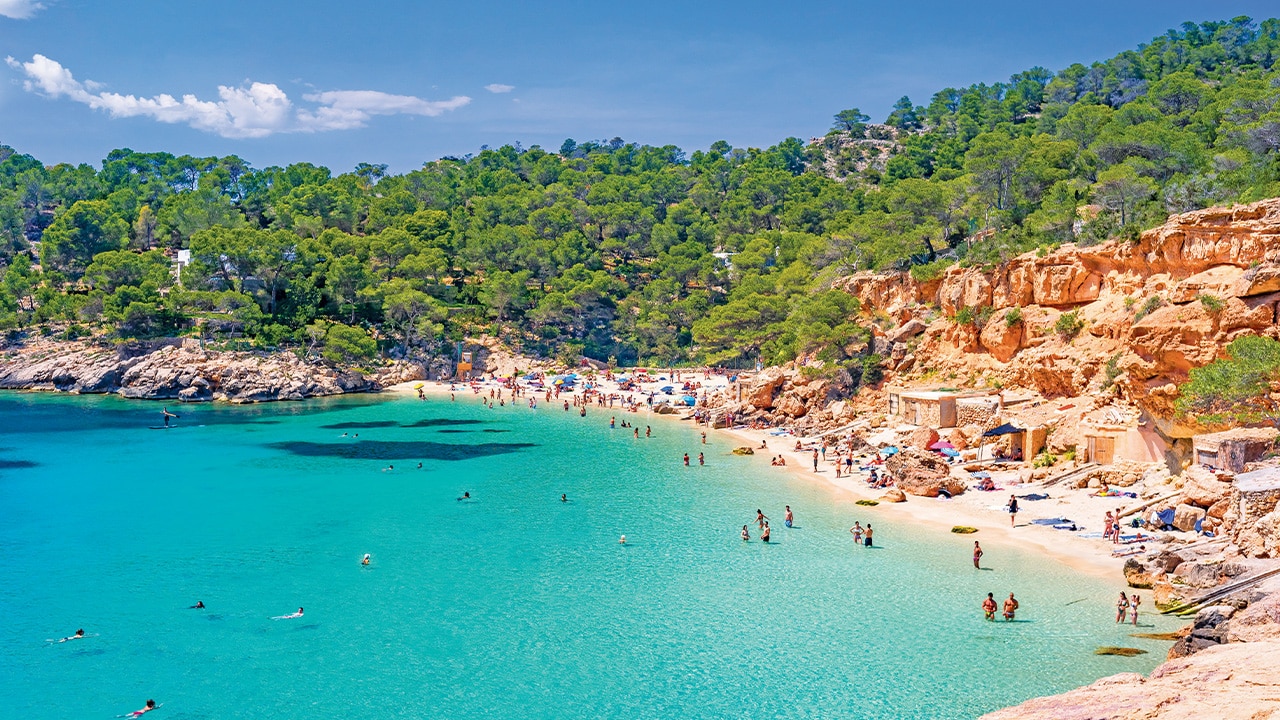 Cala Saladeta on the west coast of Ibiza.