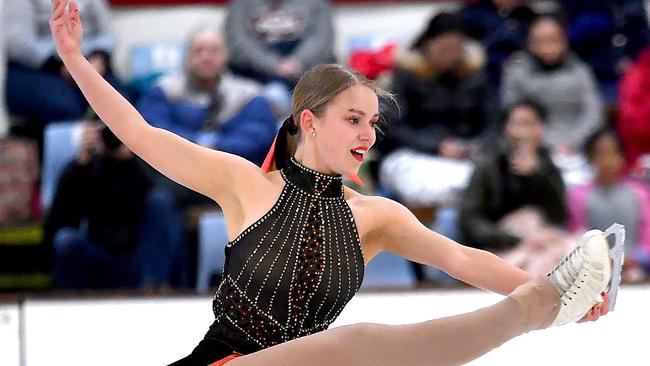 Isabelle McKewen from Queensland Queensland Figure Skating Championships 2022 Saturday October 22, 2022. Picture, John Gass