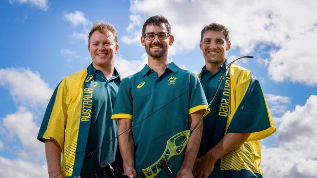 Tyack, Taylor Worth and David Barnes will represent Australia in Tokyo. Picture: AAP Image