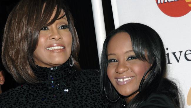 Tragic ... the late Whitney Houston and her daughter Bobbi Kristina Brown. Picture: AP