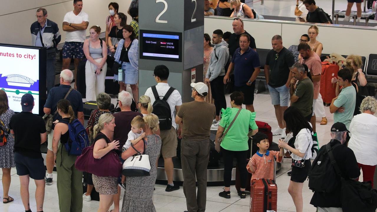 Passengers are being warned to allow for extra time at Sydney Airport. Picture: NCA NewsWire / Gaye Gerard