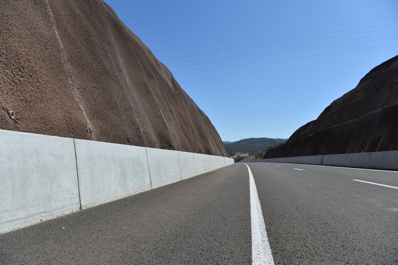 A cutting near Six Mile Cr on the Toowoomba Second Range Crossing during the media preview before opening, Friday, September 6, 2019. Picture: Kevin Farmer