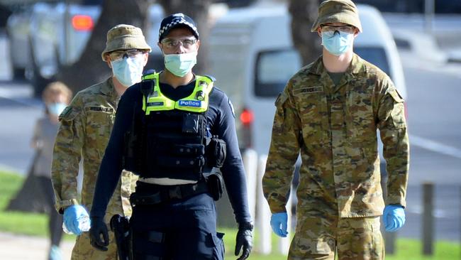 Victoria Police will investigate 500 confirmed virus cases who have allegedly flouted isolation rules. Picture: NCA NewsWire / Andrew Henshaw