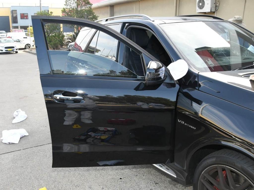 The car after the alleged murder.