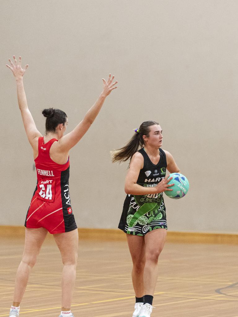 Madeline Smith of Darling Downs Panthers against ACU Brisbane North Cougars.