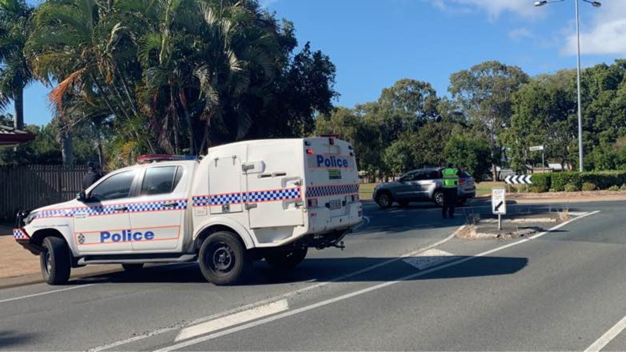 Police on scene with reports a man in his 60s was struck by a car near Bedford Road and Fernleigh Avenue in Andergrove. Picture: Lillian Watkins