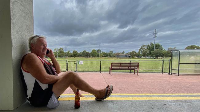 CSB South Caulfield ground manager Gary Murray after the game against Bonbeach was called off. Picture: Valeriu Campan