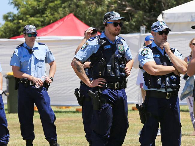 Despite police declaring they would be there and highly visible there were 136 people charged with possession of illegal dugs. Picture: Toby Zerna