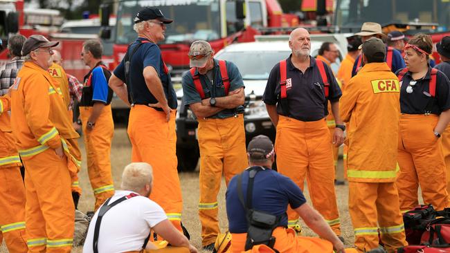 Firefighters have been battling the blaze all weekend. Picture: Mark Stewart