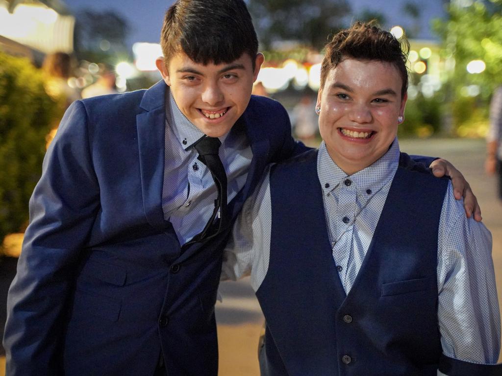 Seb Cali and Skye Gowley at the Mackay North State High School formal at Windmill Function Centre, November 19, 2021. Picture: Heidi Petith