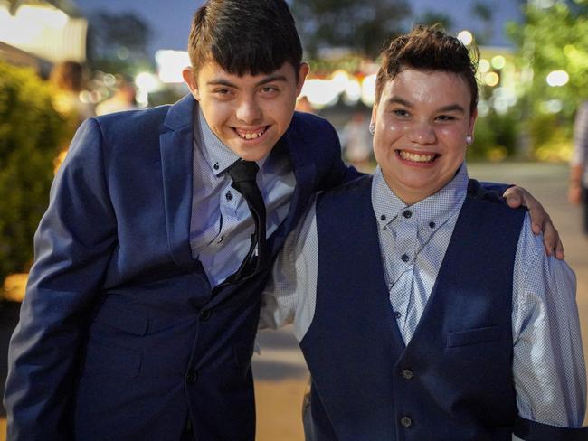 Seb Cali and Skye Gowley at the Mackay North State High School formal at Windmill Function Centre, November 19, 2021. Picture: Heidi Petith