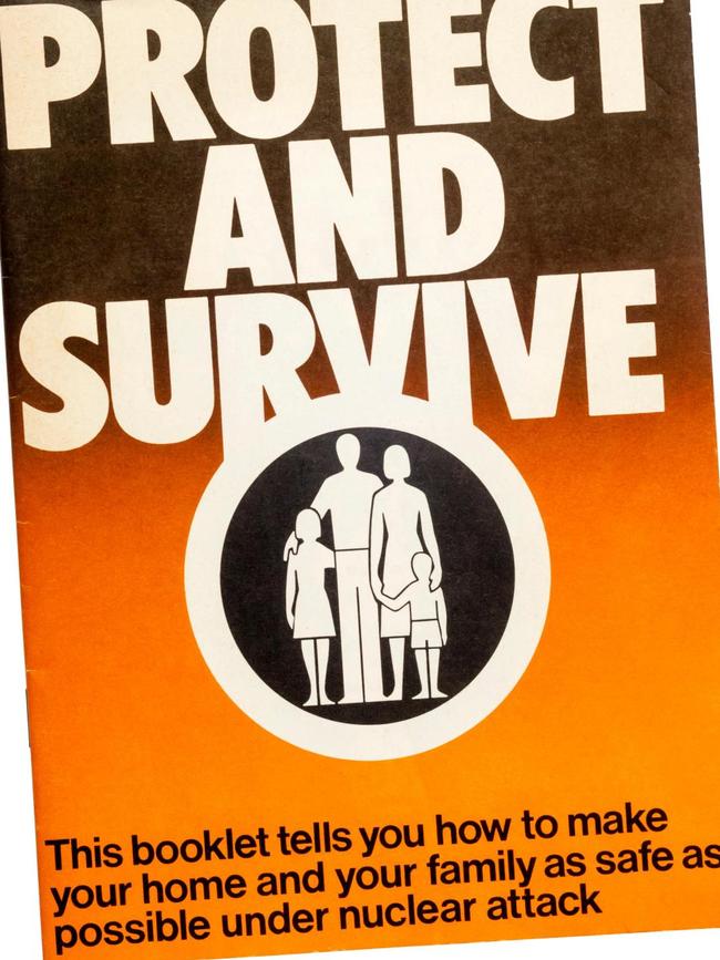 UK government booklet Protect and Survive was first issued in the 1970s. Picture: Alamy/The Times