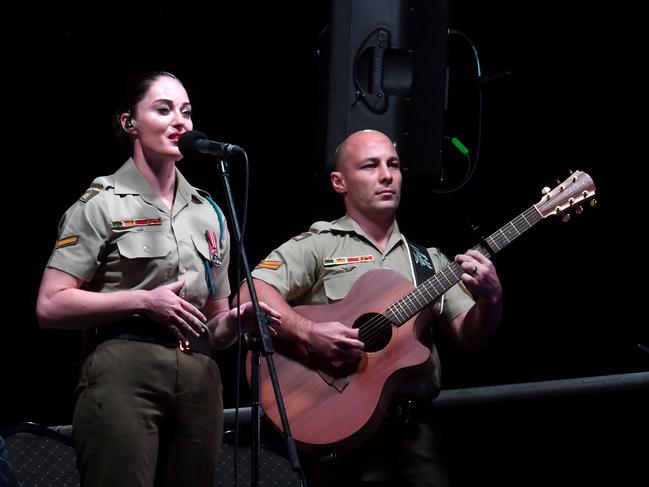 Anzac Day 2025. Dawn service Anzac Park Townsville. Picture: Evan Morgan