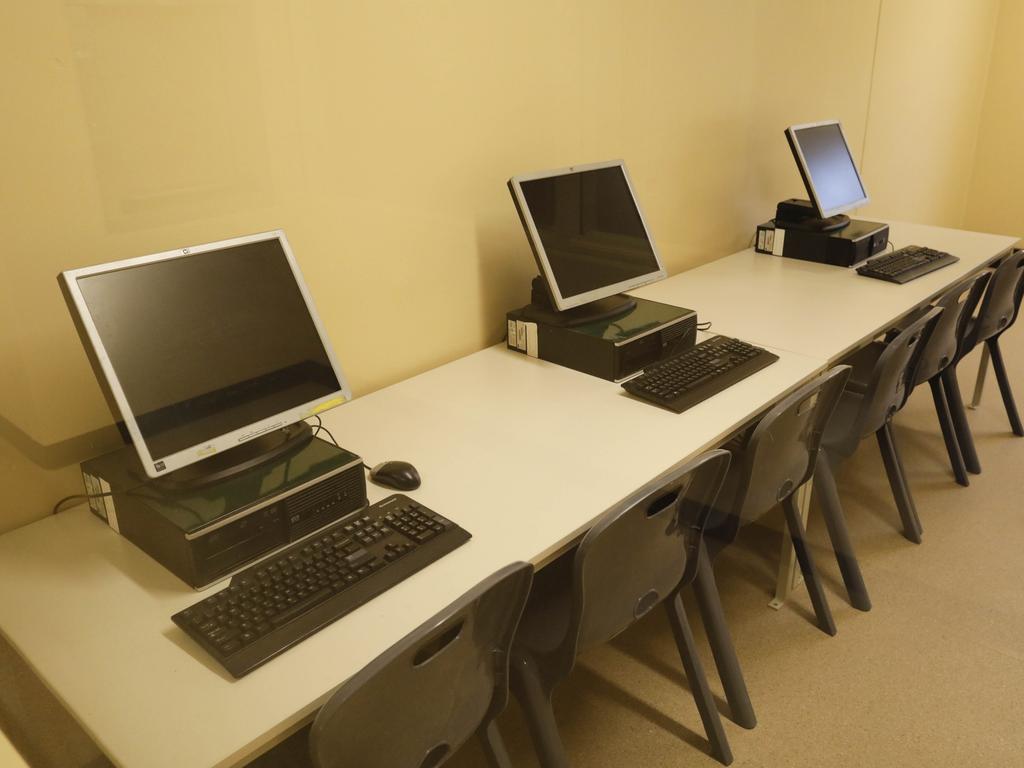 The newly refurbished High Risk Management Correctional Centre Area 2 is opened at Goulburn Jail, Goulburn, NSW. Computers for prisoner use (no internet). Picture: Sean Davey