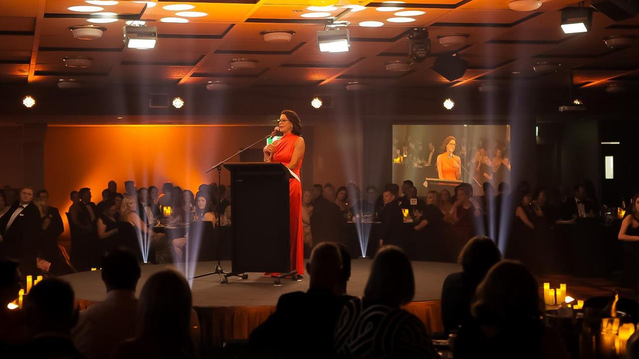 Toowoomba Chamber of Commerce president Kate Venables at the 2023 Toowoomba Chamber of Commerce and Focus HR Business Excellence Awards. Picture: Contributed