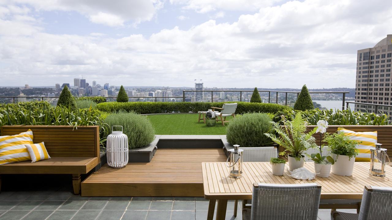 The rooftop garden project designed by gardening expert Matt Cantwell of Secret Gardens of Sydney.