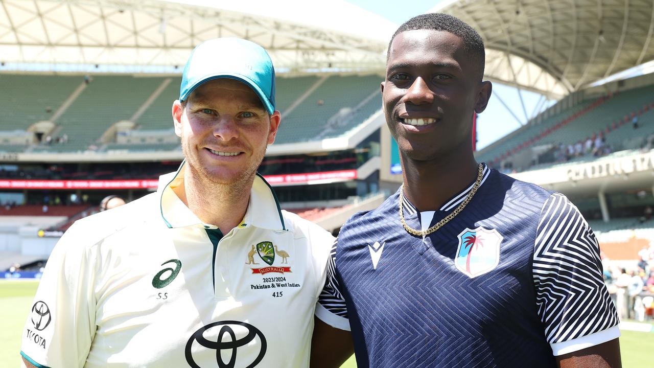 Joseph with Smith after the match on Friday. Picture: Paul Kane/Getty Images