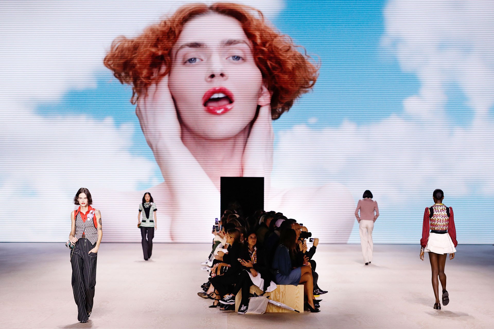 SOPHIE just serenaded the audience at Louis Vuitton's SS20 show Womenswear