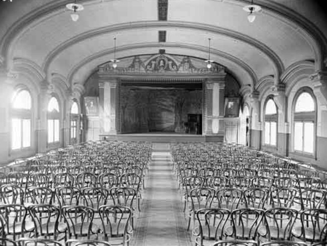 The ballroom in the station set up for an event in 1912. Picture: PROV.