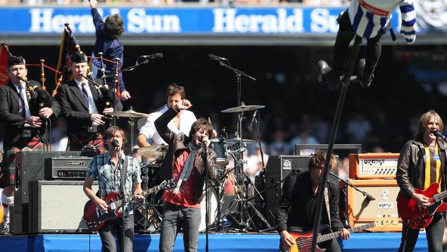 Sorely missed: Powderfinger stepped up for the biggest gig in Oz rock in 2008