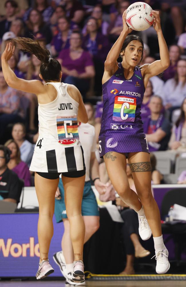 Hulita Veve of the Firebirds. (Photo by Glenn Hunt/Getty Images)