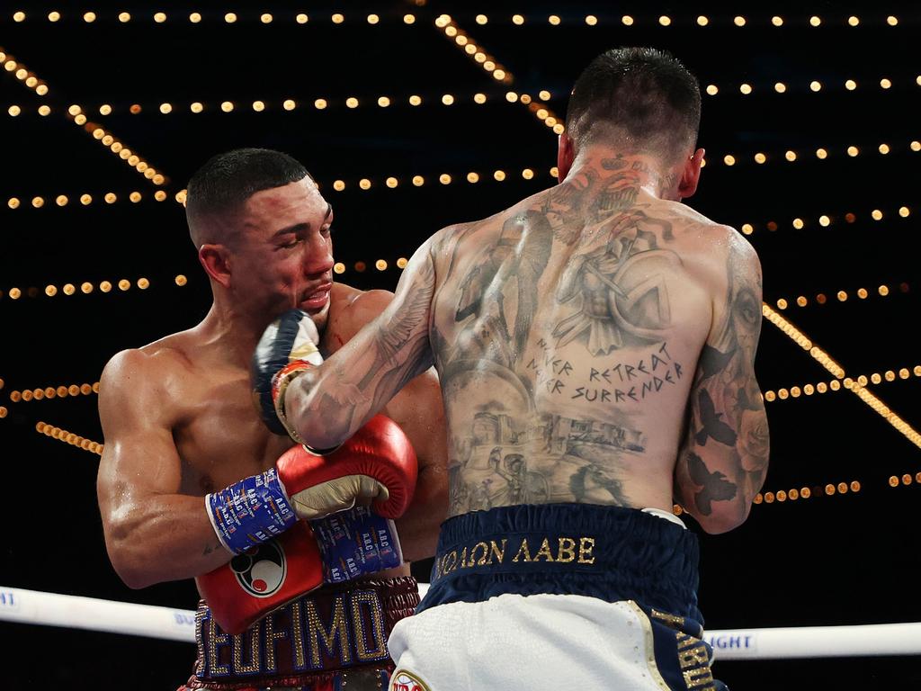 George Kambosos put all the training together on the night to defeat Teofimo Lopez. Picture: Al Bello/Getty Images)