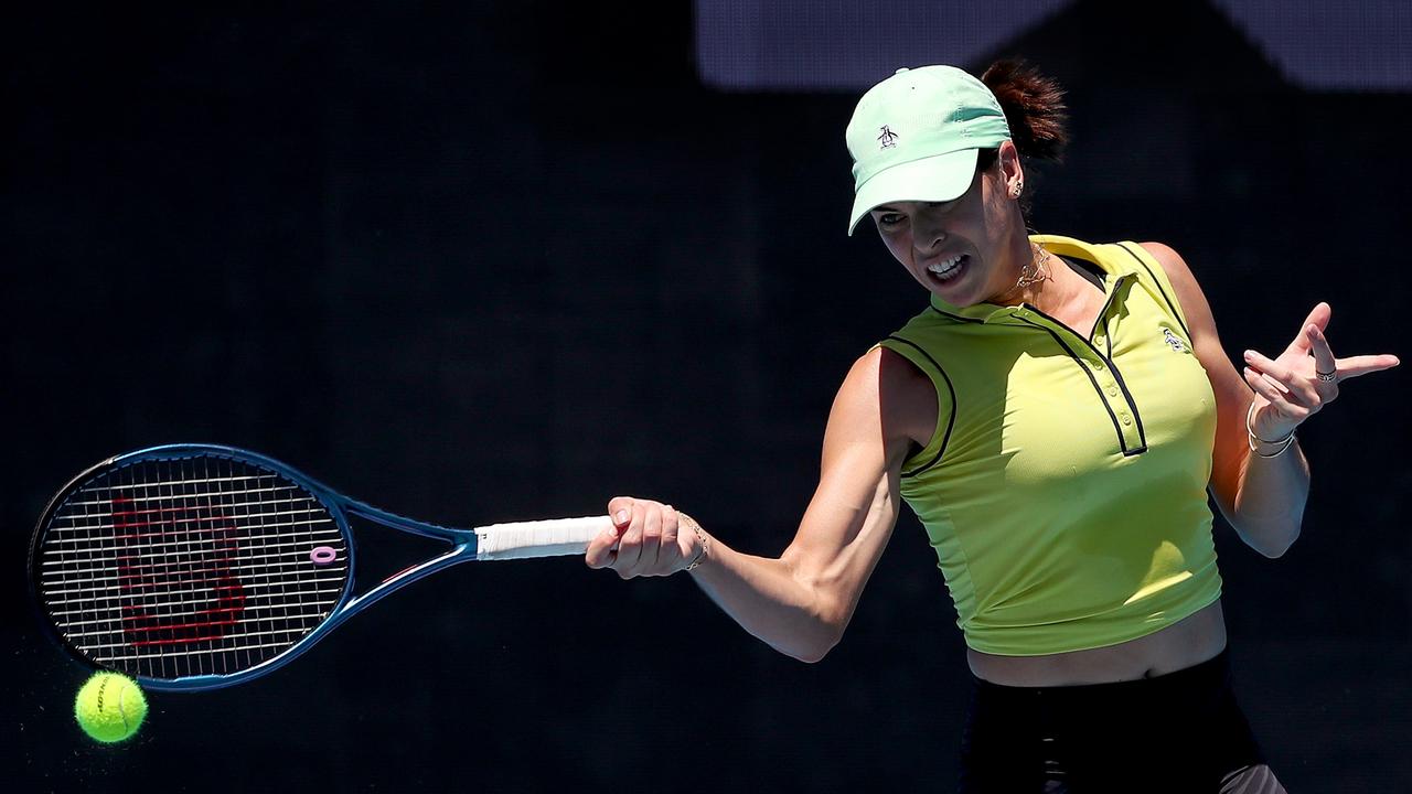 Ajla Tomljanovic is returning to her best in time for the Australian Open. Photo by Kelly Defina/Getty Images)