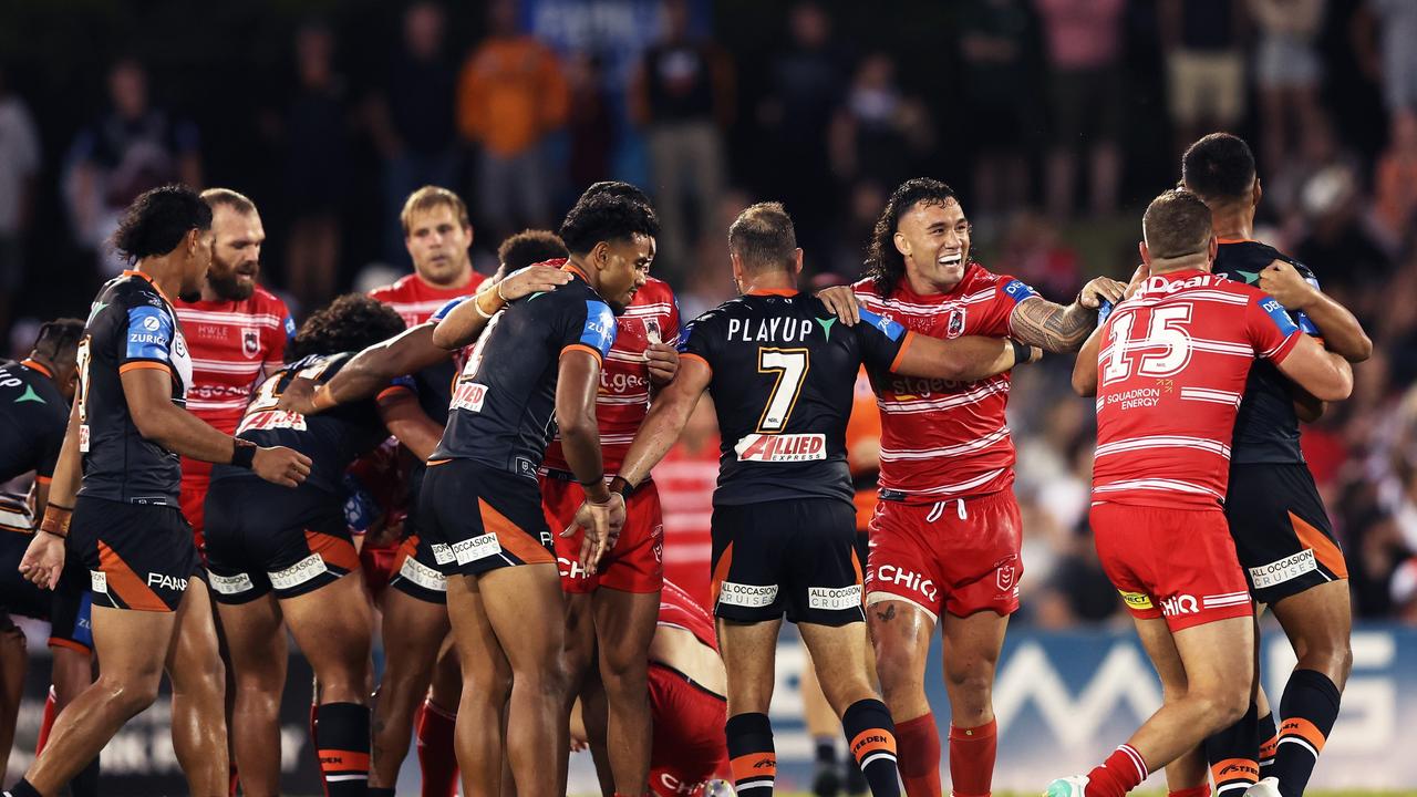 David Klemmer is free to play despite being charged for two separate incidents from Sunday’s loss to the Dragons. Picture: Matt King/Getty Images