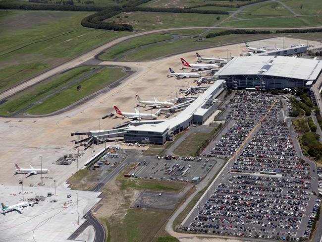 Brisbane’s international airport terminal. Picture: Mark Calleja