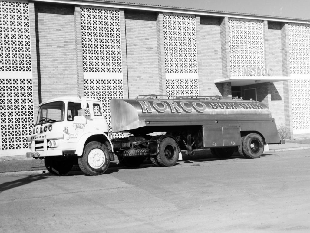 Historic: Norco Norco trucks and buildings, South Lismore, circa 1963. Photo The Northern Star Archives