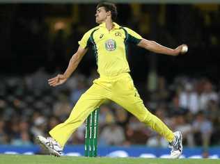 SMASHED: Even Mitchell Starc was hammered by New Zealand's batsmen. He finished with 1-59 from 10 overs. Picture: Mark Kolbe