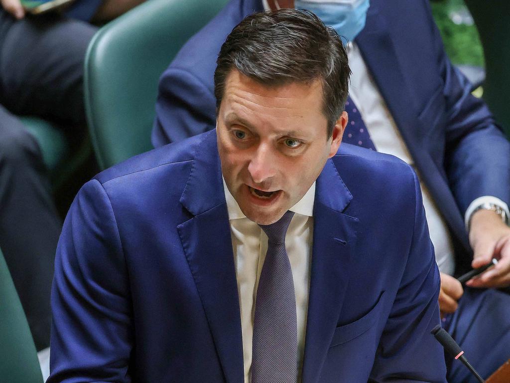 Opposition Leader Matthew Guy says it is ‘concerning’ there hadn’t been an investigation into the red shirts scandal. Picture: Ian Currie