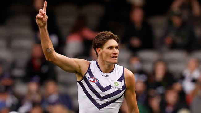 Rory Lobb needs to deliver 30-40 goals for Fremantle this season. Picture: Getty Images